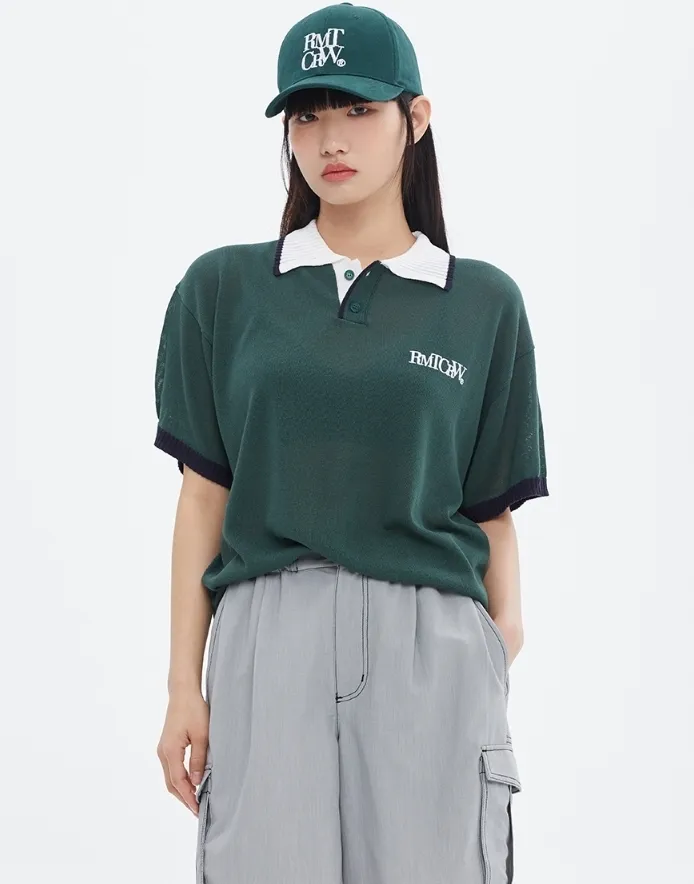 ROMANTIC CROWN  |Unisex Nylon Bi-color Short Sleeves Oversized Logo