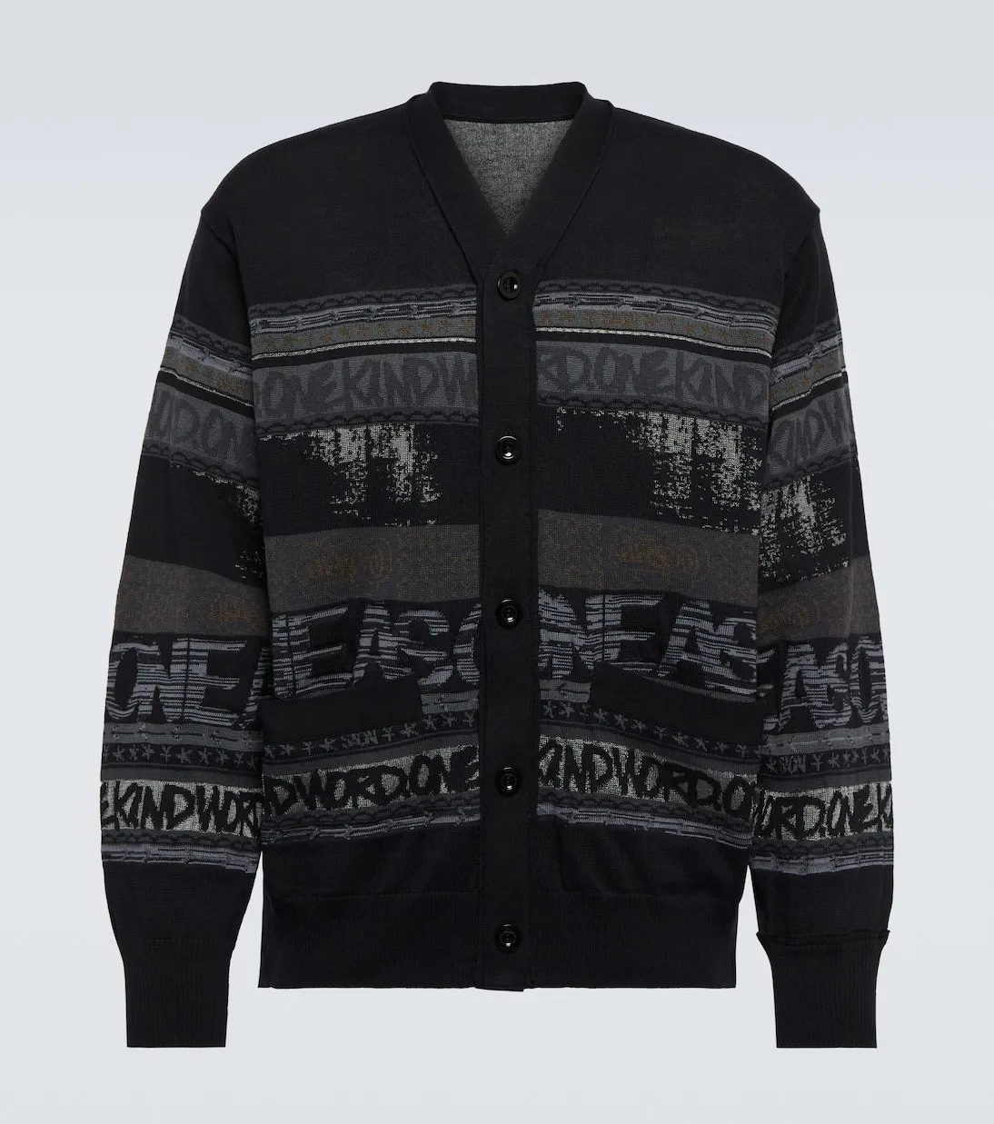 sacai  |Collaboration Cotton Logo Designers Cardigans