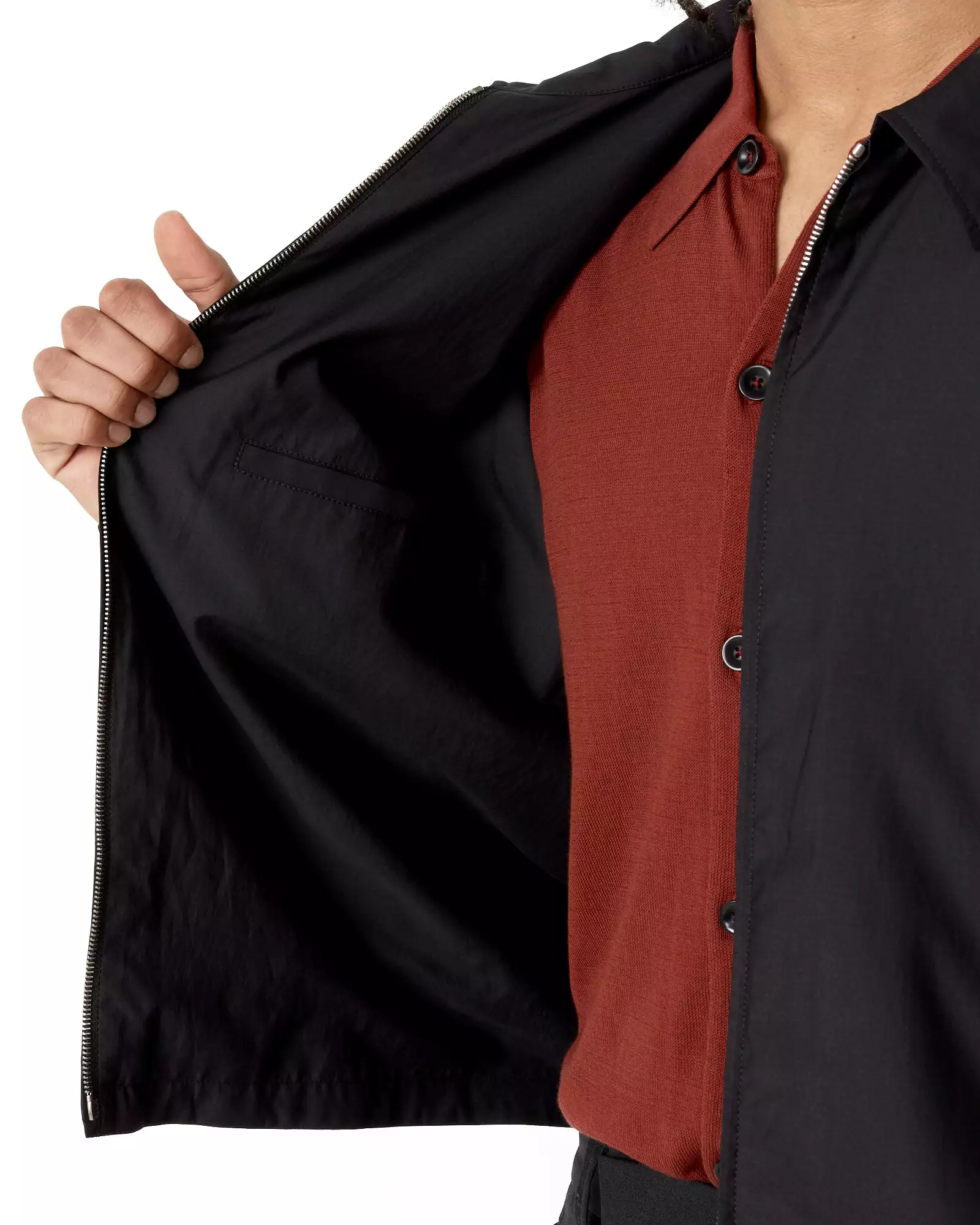 Shirt Blouson in Black