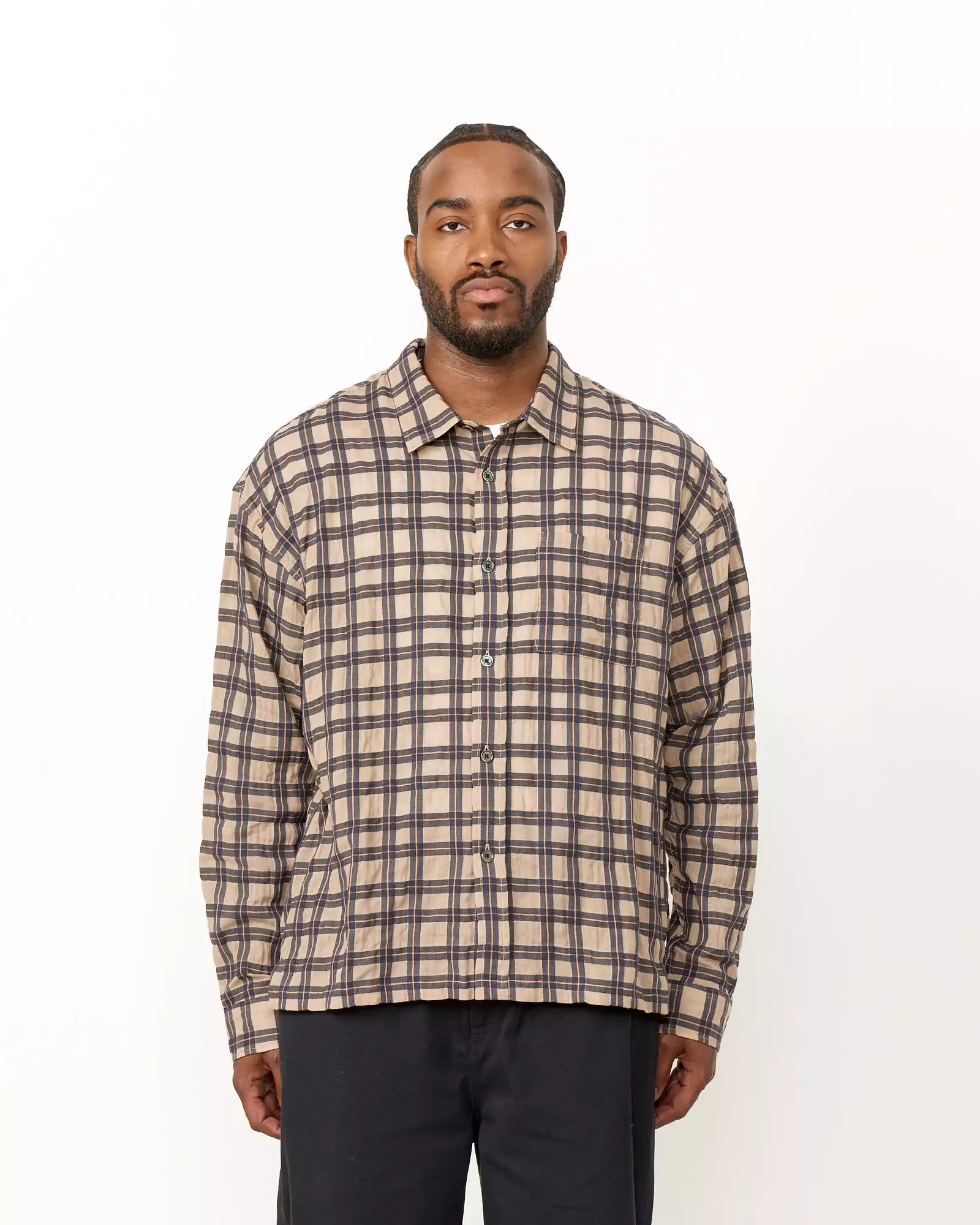 Sonoma Plaid Shirt in Tan