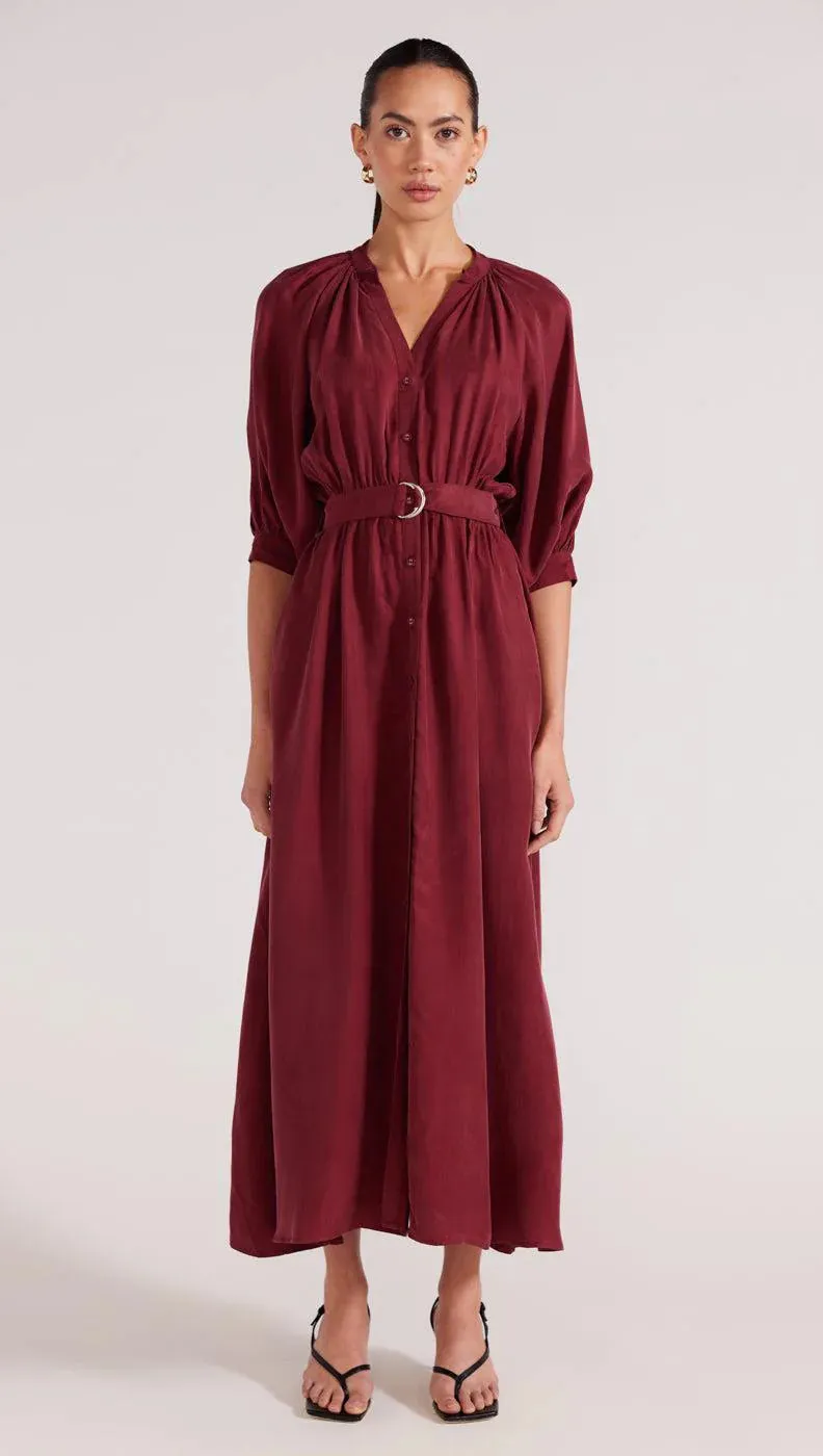 Staple the Label - Monique Midi Dress Plum