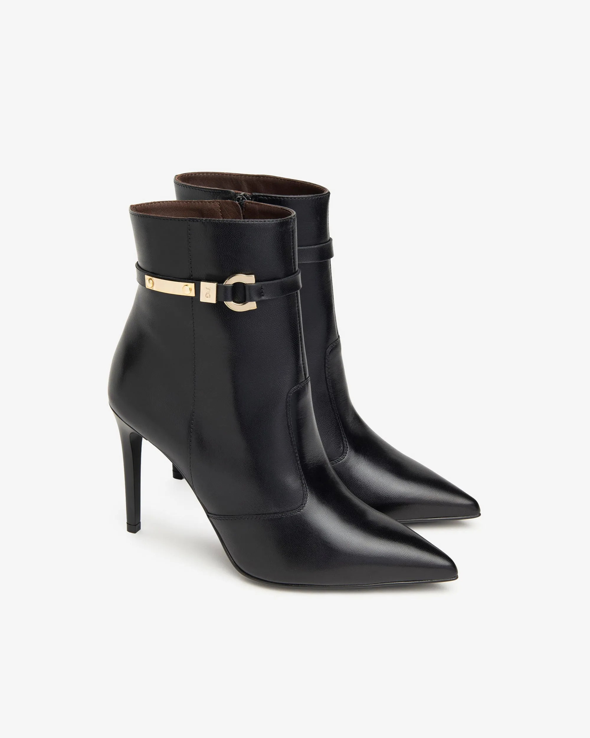 STILETTO ANKLE BOOT BLACK - NEROGIARDINI