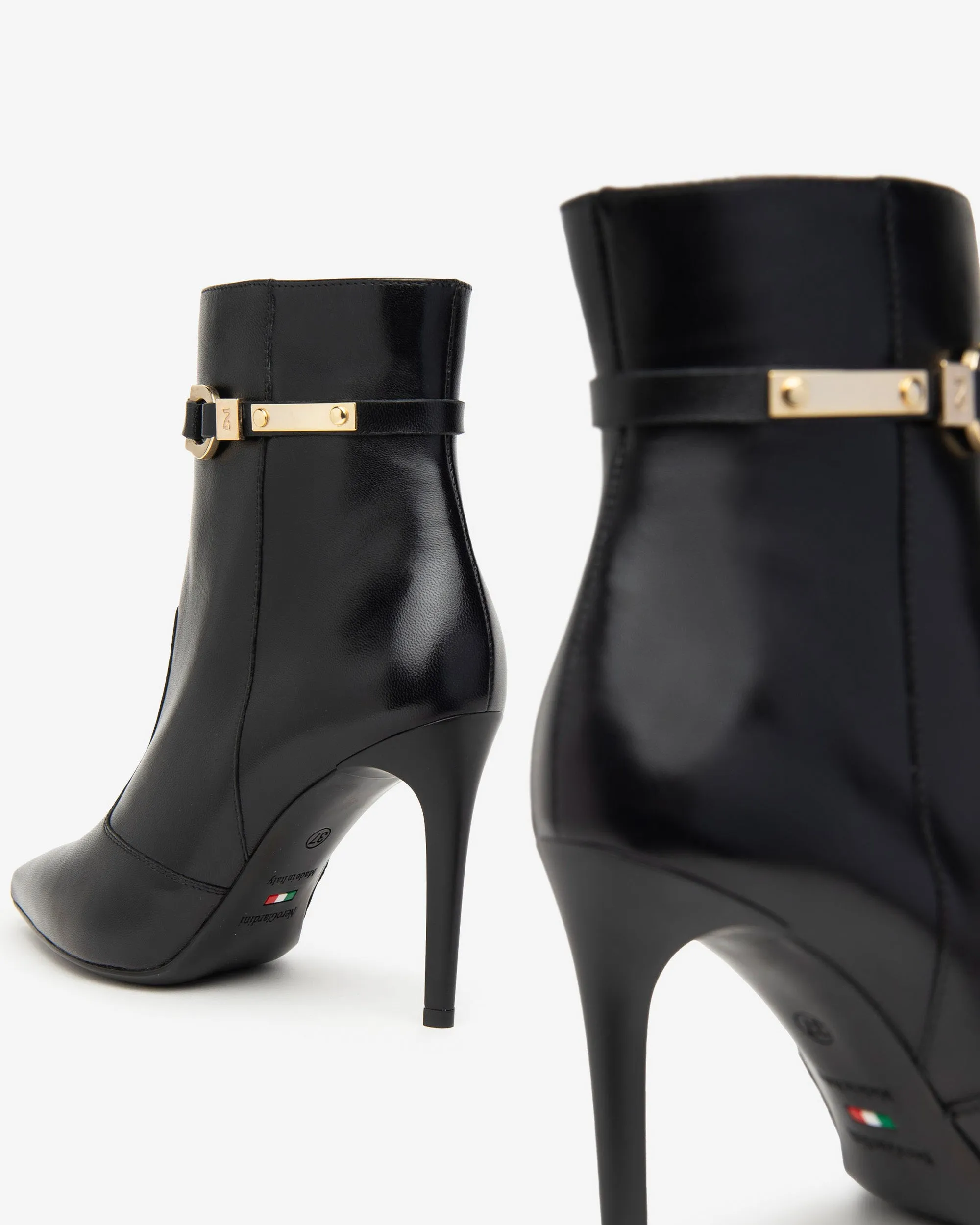 STILETTO ANKLE BOOT BLACK - NEROGIARDINI