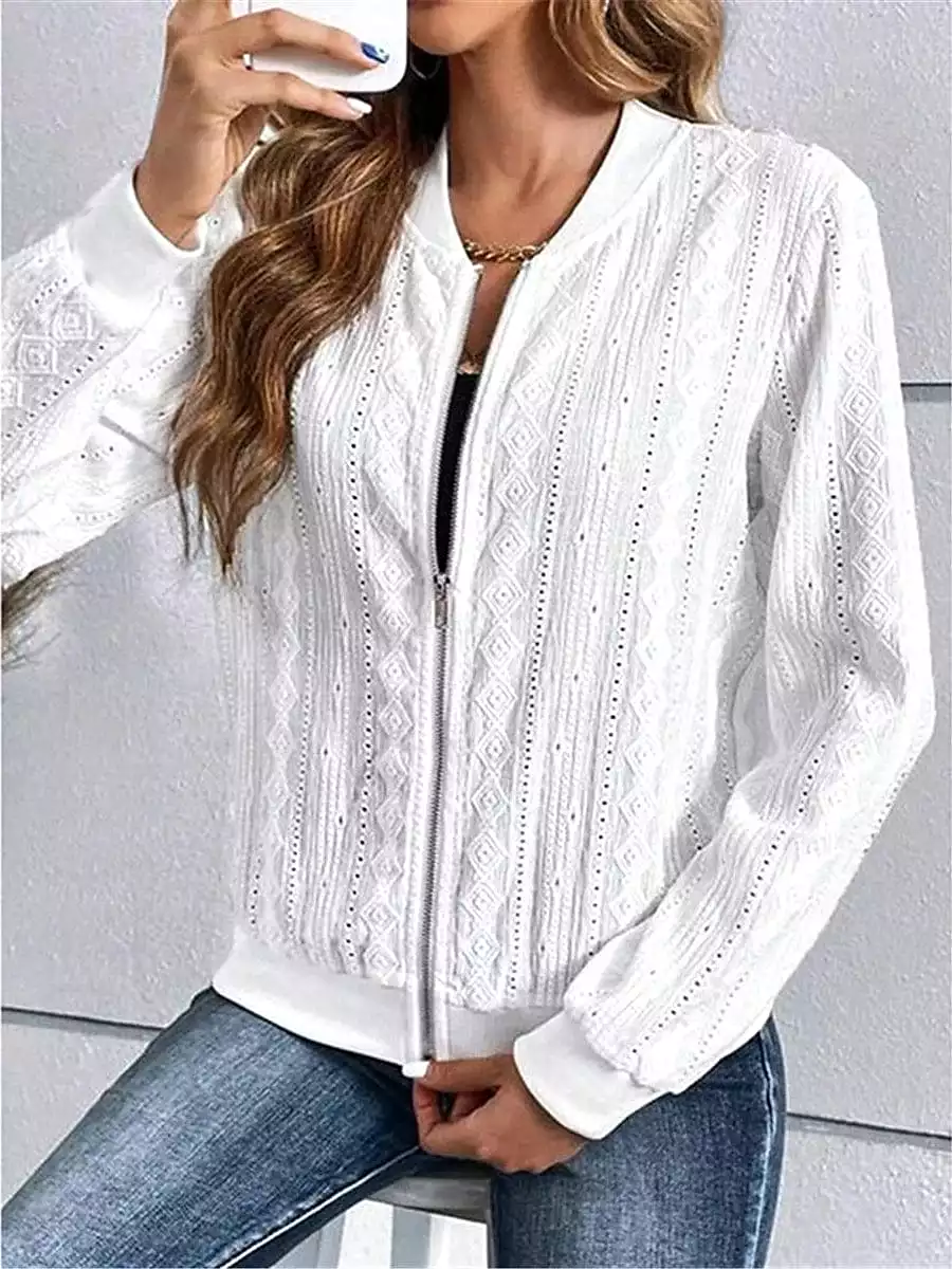 Stylish Zip-up Bomber Jacket for Women