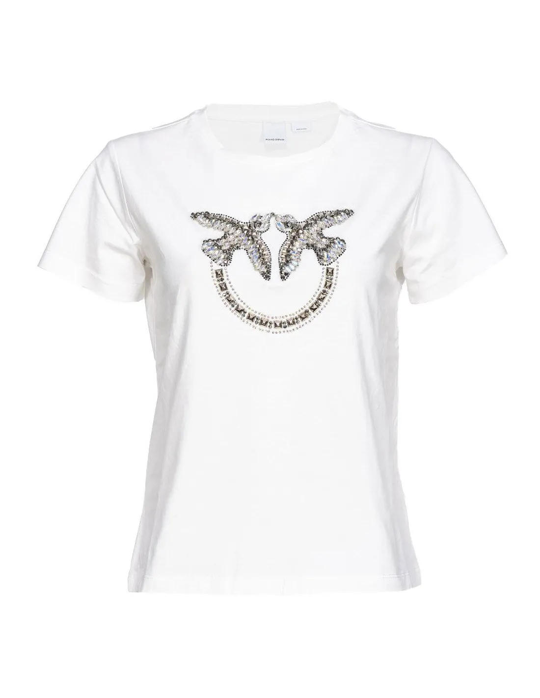 T-shirt Pinko donna 100535A1R7 Quentin bianca