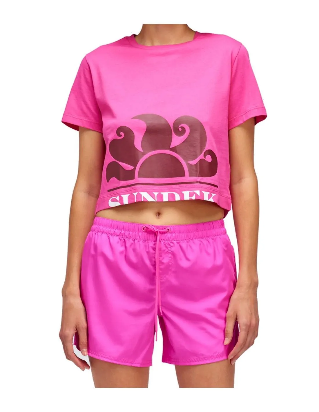 T-shirt Sundek donna W740TEJS000 fucsia