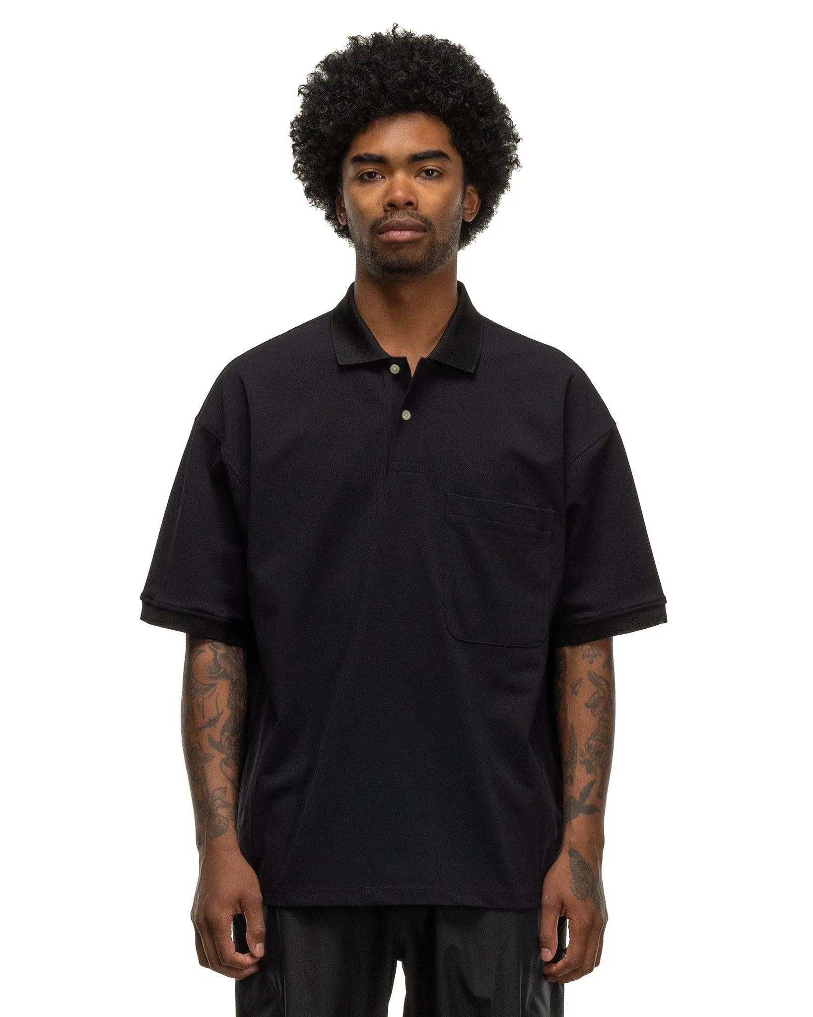 Tech Polo Shirts S/S Black