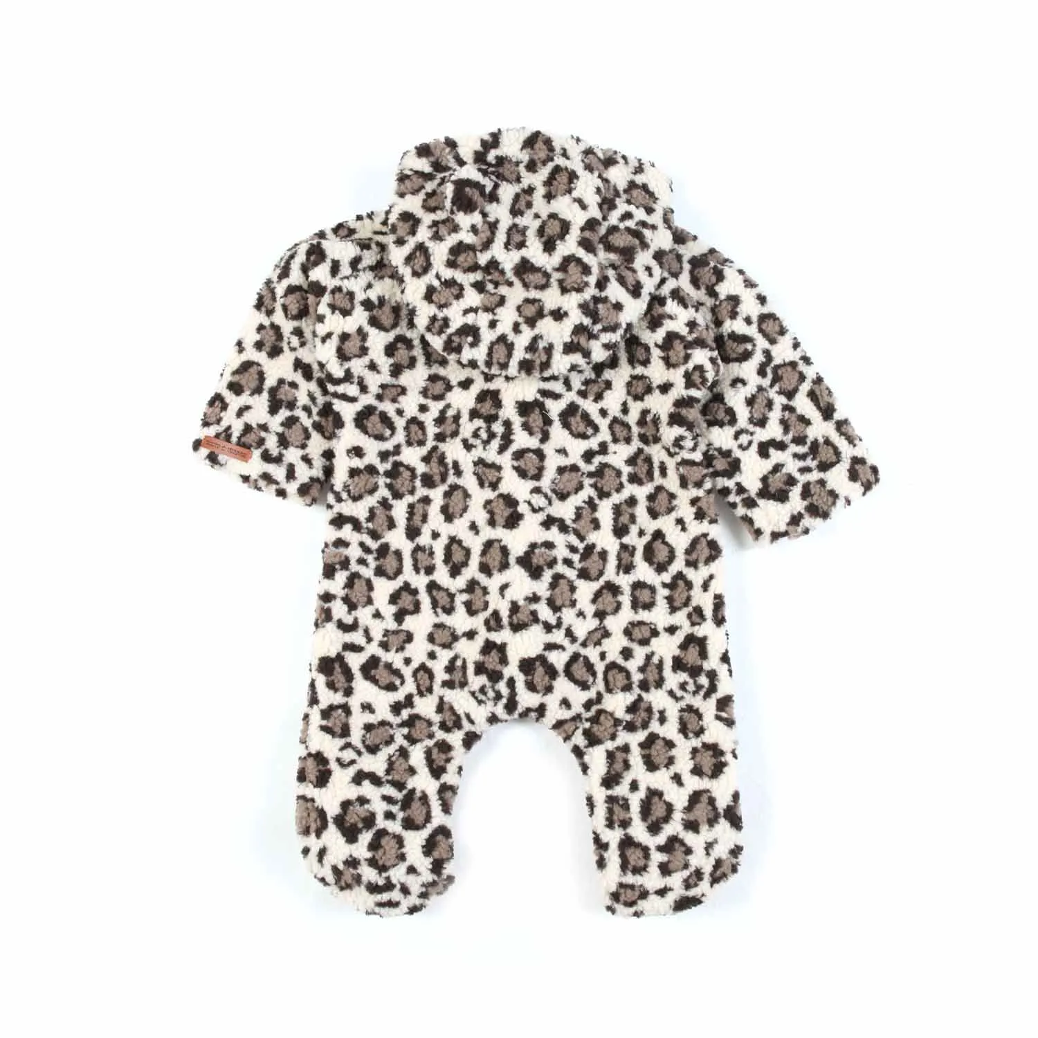 Tocotò Vintage Leopard Teddy Romper For Baby Girls