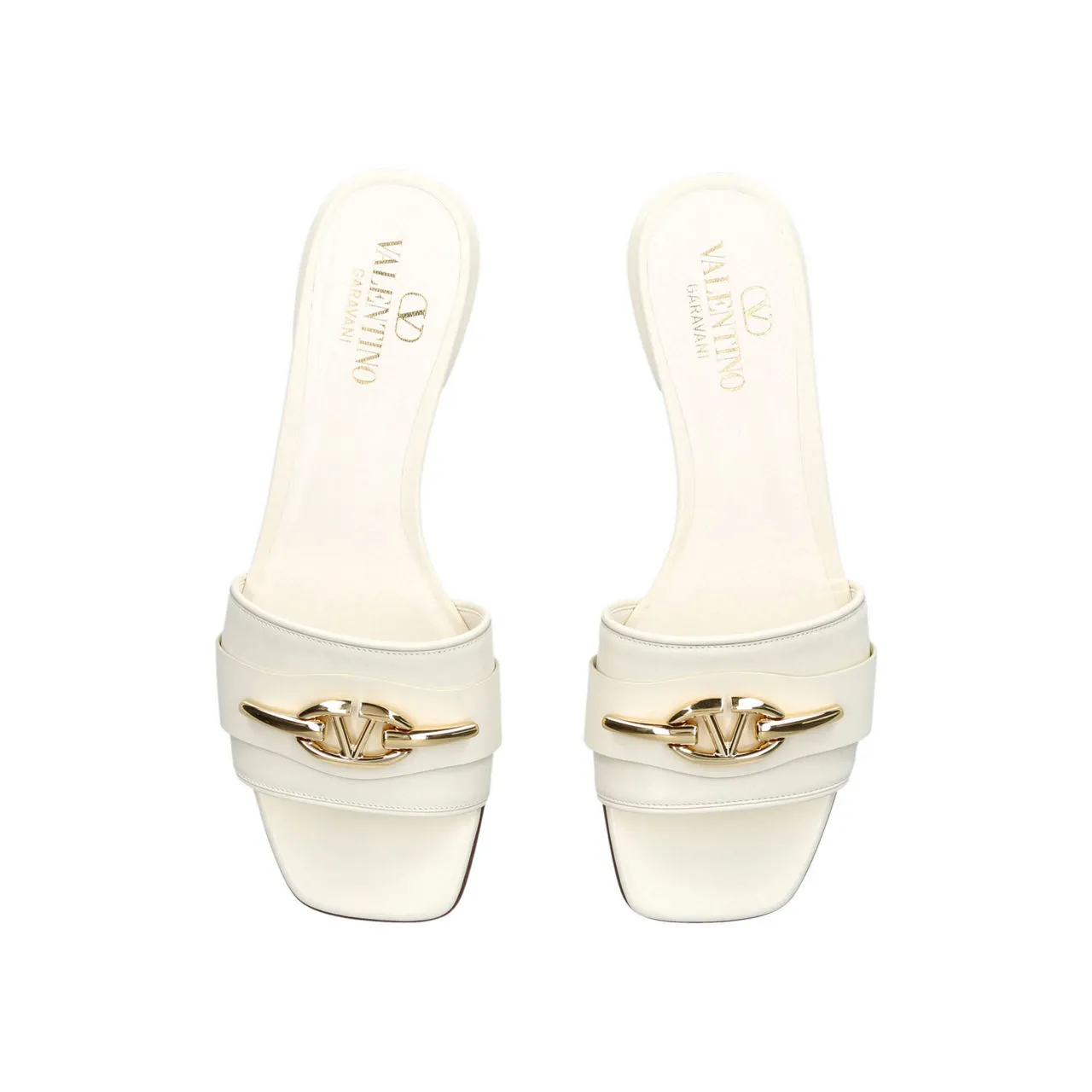 VALENTINO GARAVANI V Logo Moon Sandals - WHITE