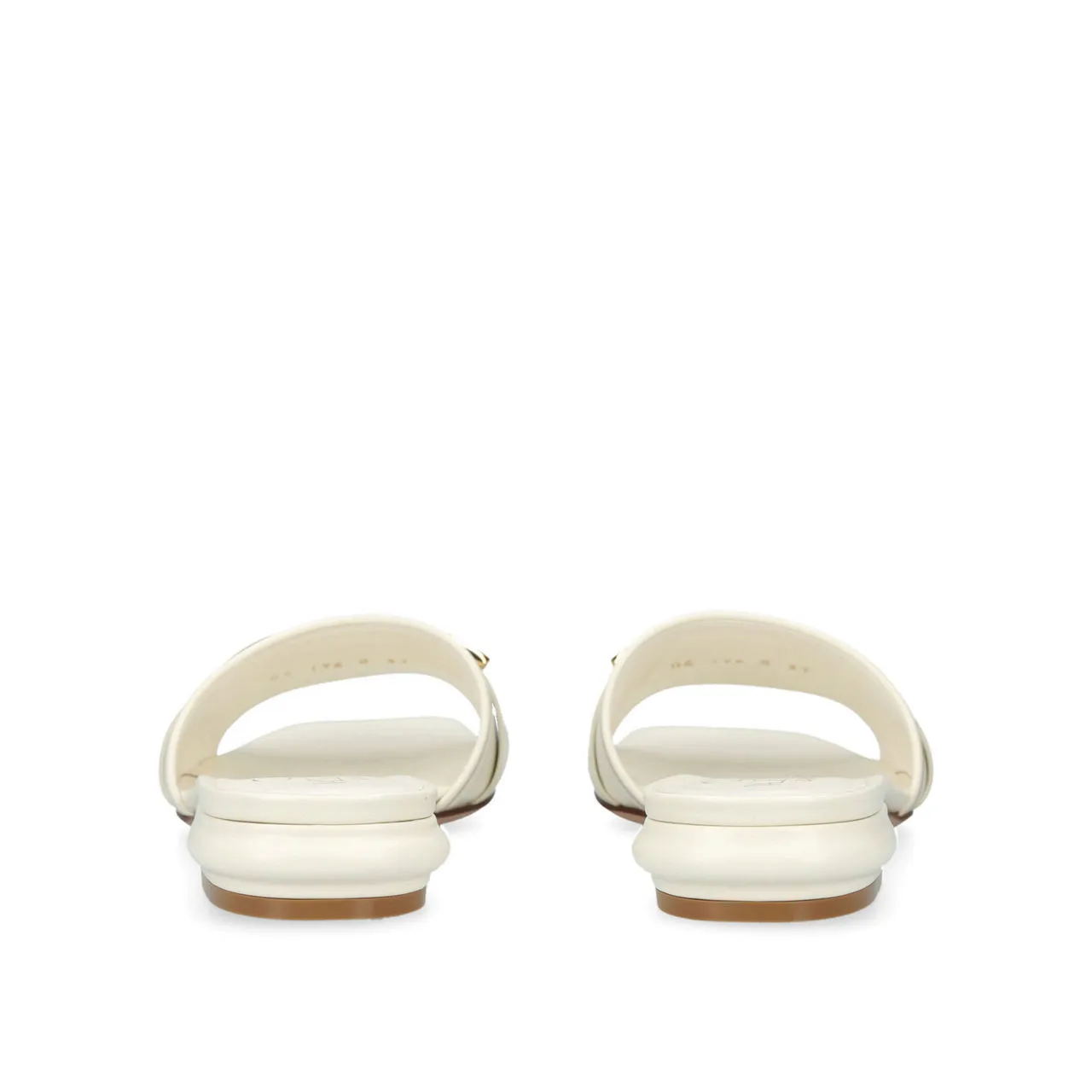 VALENTINO GARAVANI V Logo Moon Sandals - WHITE