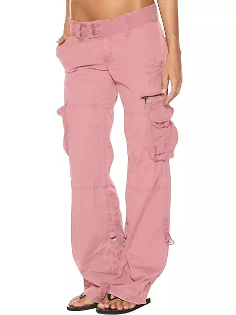 Versatile and Comfortable Women's Cotton Cargo Pants - Perfect for Everyday Wear