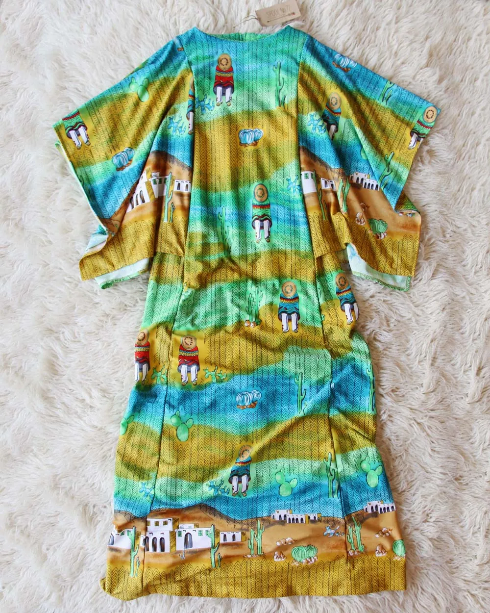 Vintage 70's Adobe Maxi Dress