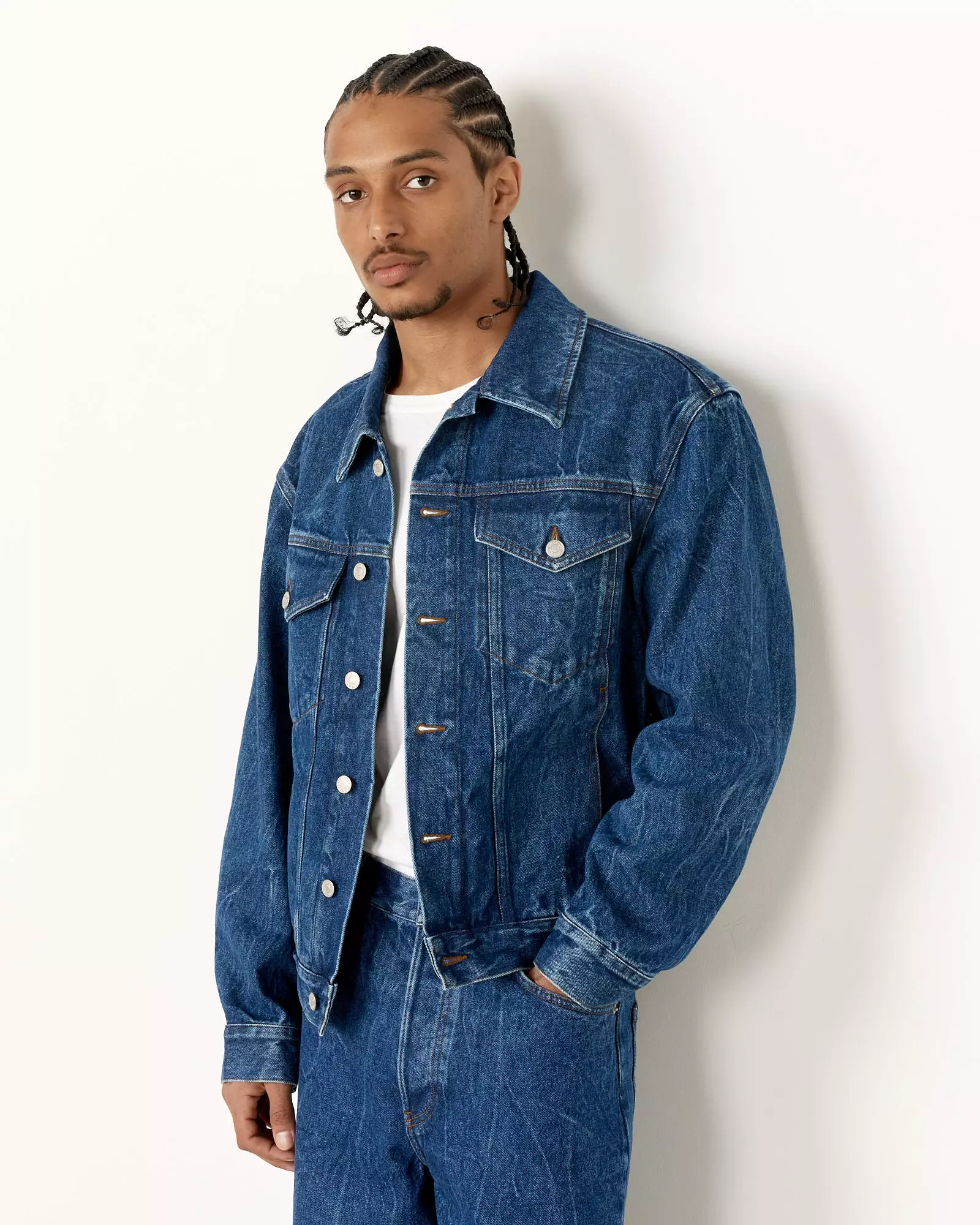 Vuskin Denim Jacket in Blue