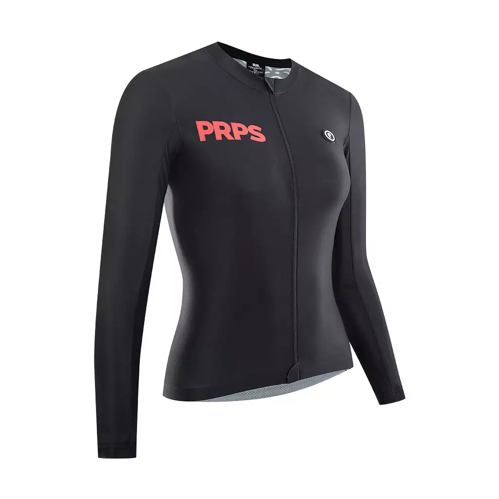 Women Pro Cycling Jersey v3 Long Sleeve (Black)