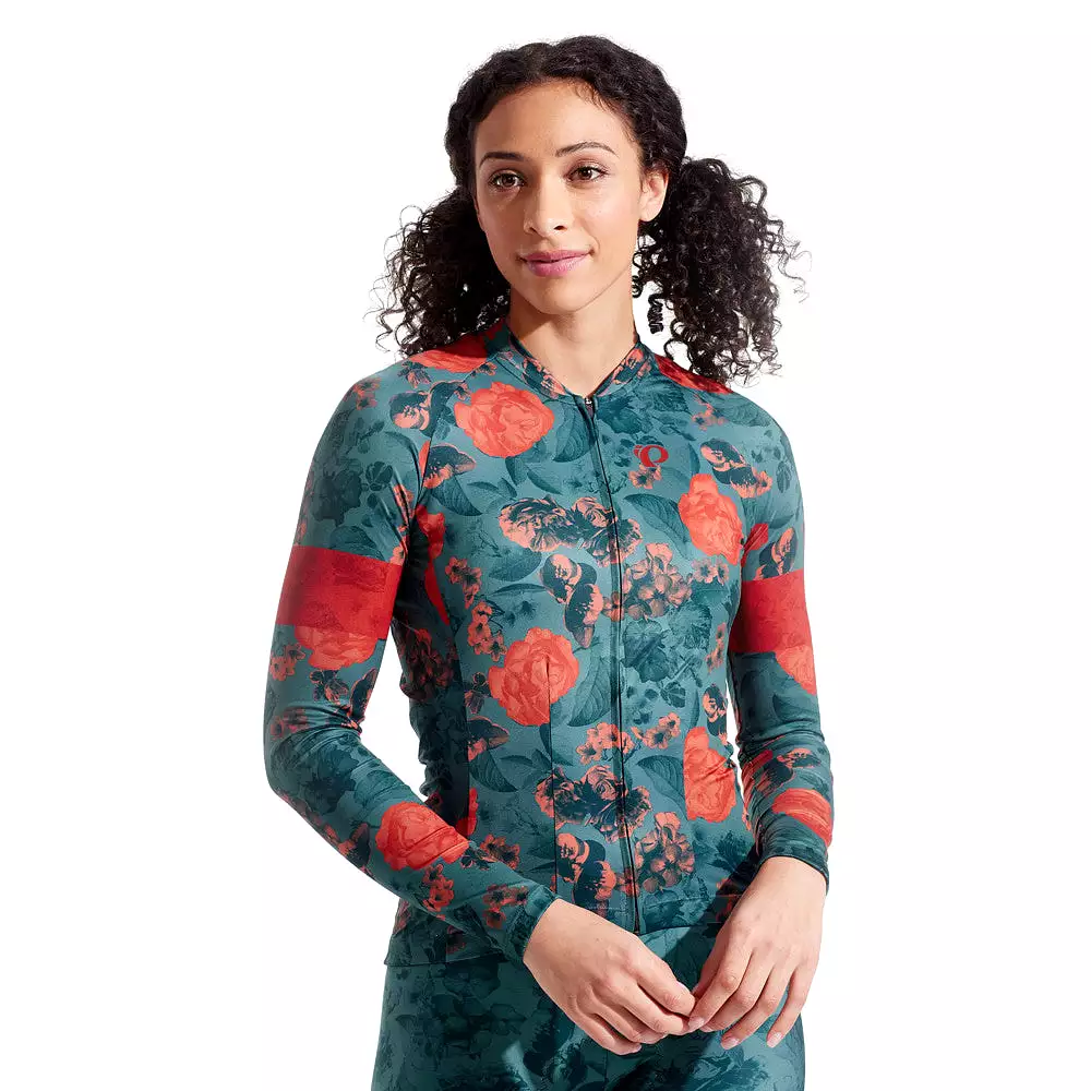 Women's Attack Long Sleeve Jersey- Floral