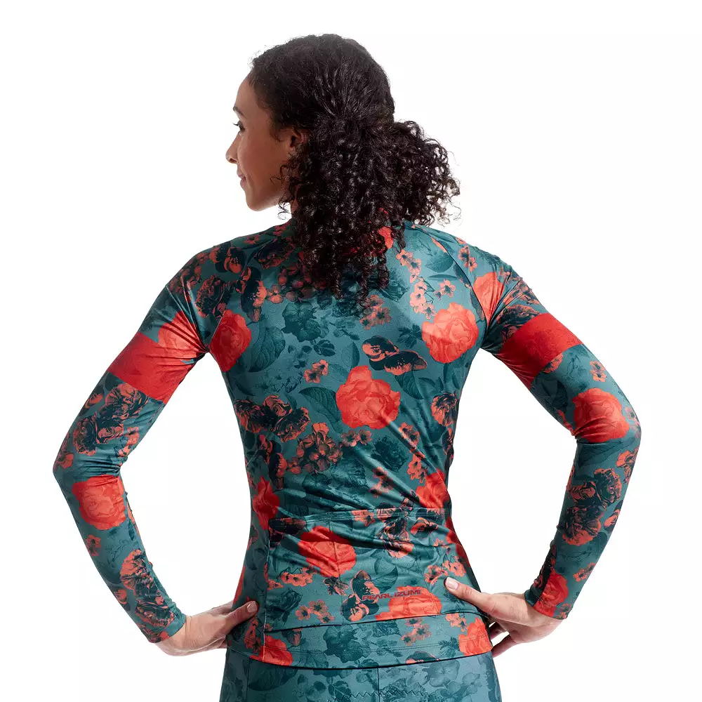 Women's Attack Long Sleeve Jersey- Floral