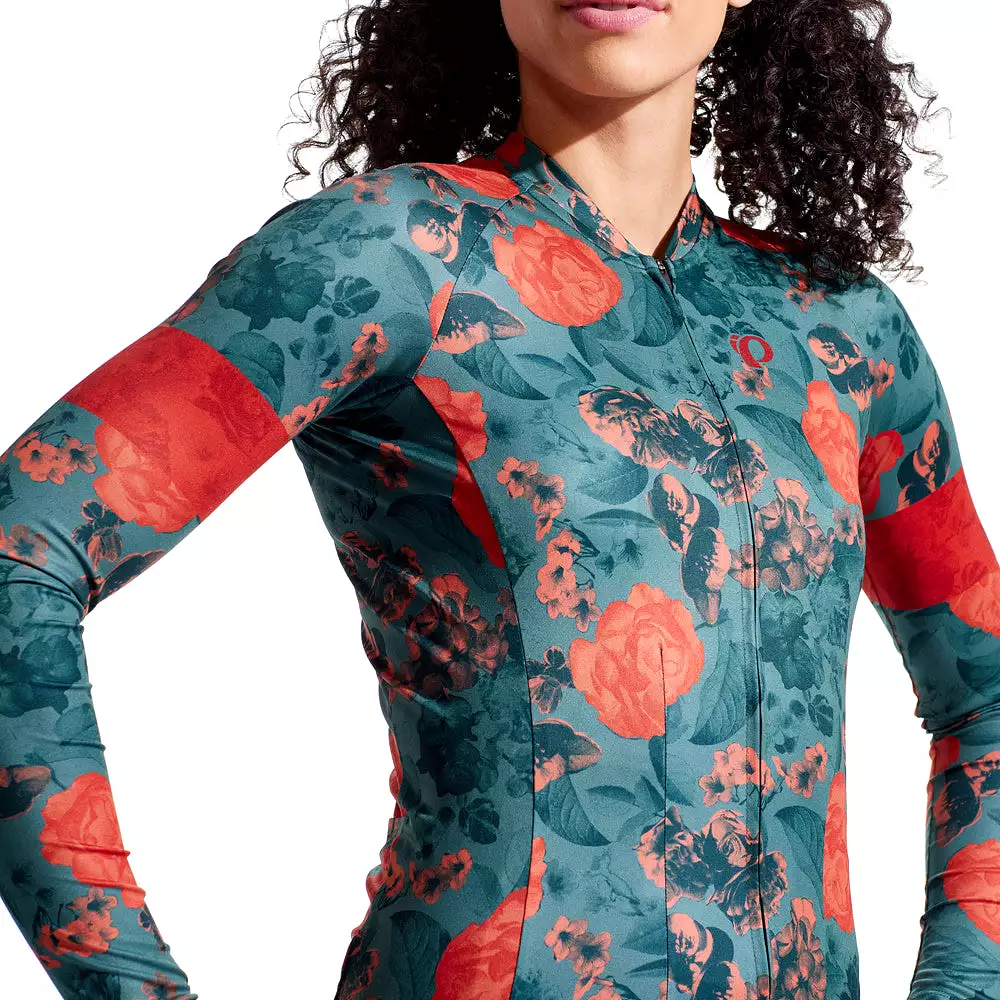 Women's Attack Long Sleeve Jersey- Floral