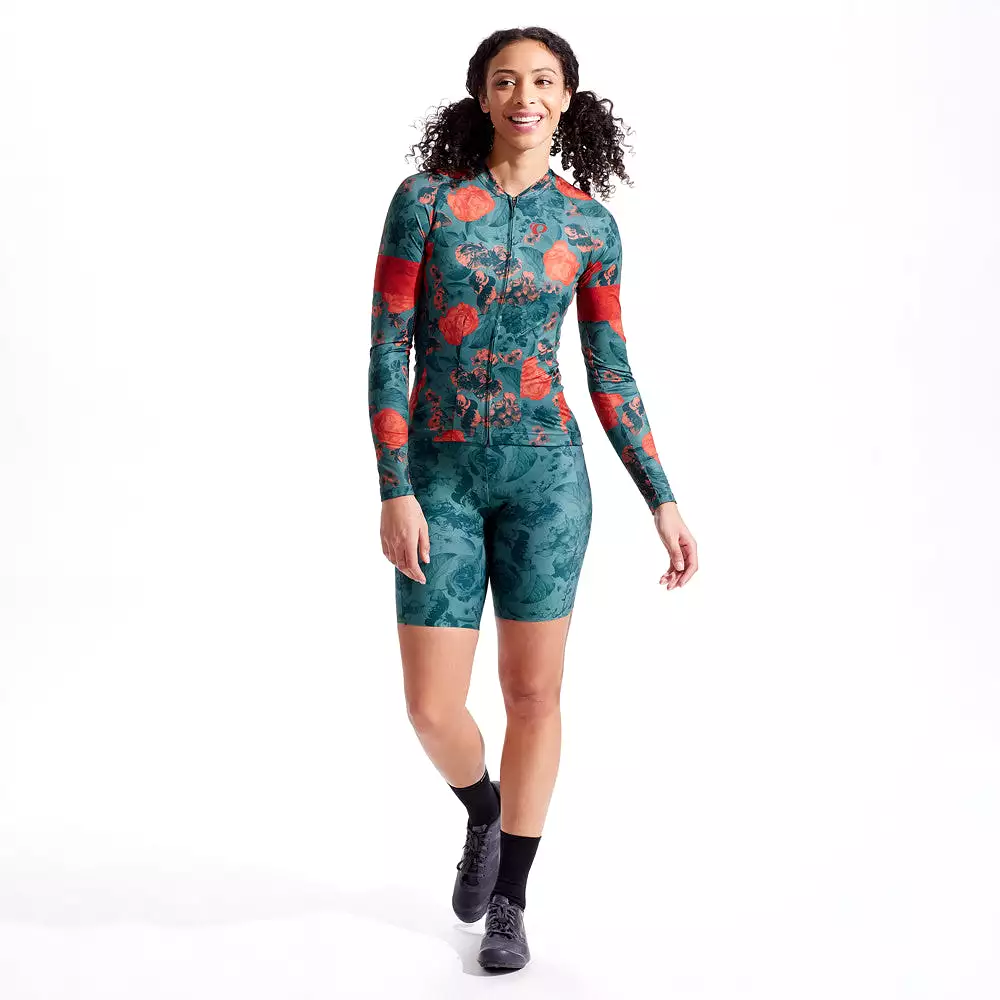 Women's Attack Long Sleeve Jersey- Floral