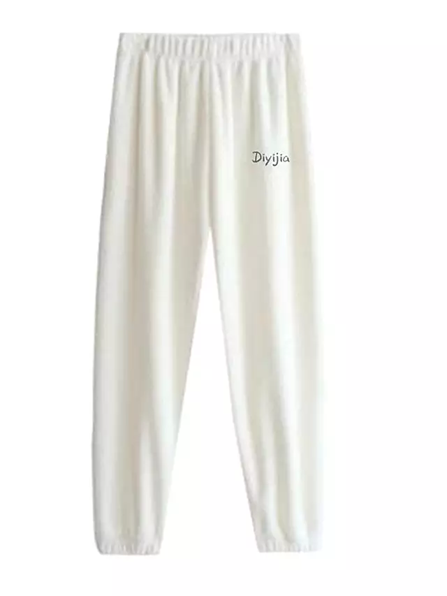 Women's Coral Fleece Lounge Pants in Soft Plush Fabric