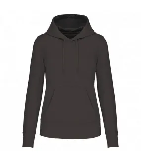 Womens/ladies hoodie dark grey Kariban