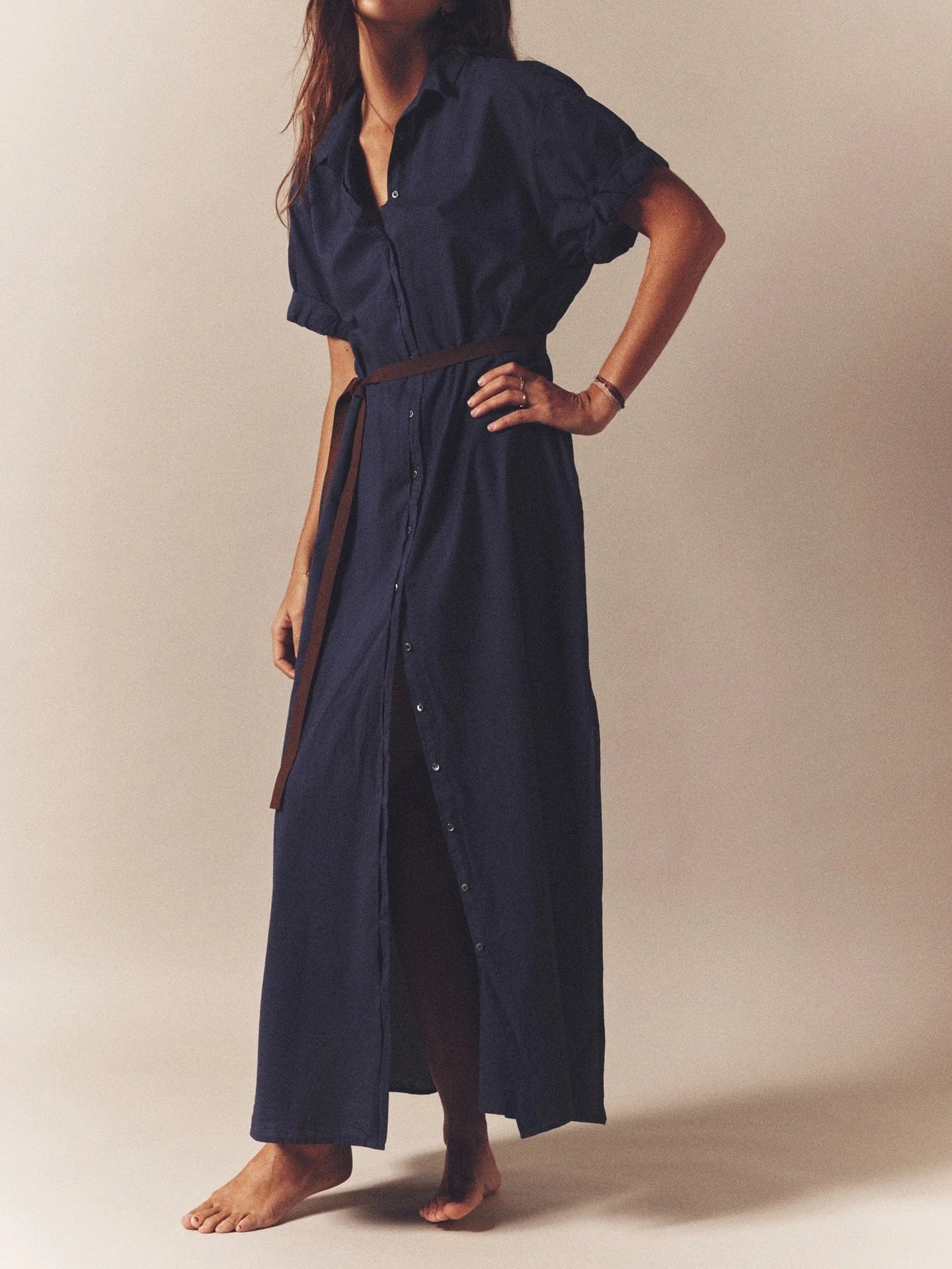 XIRENA Navy Linnet Dress