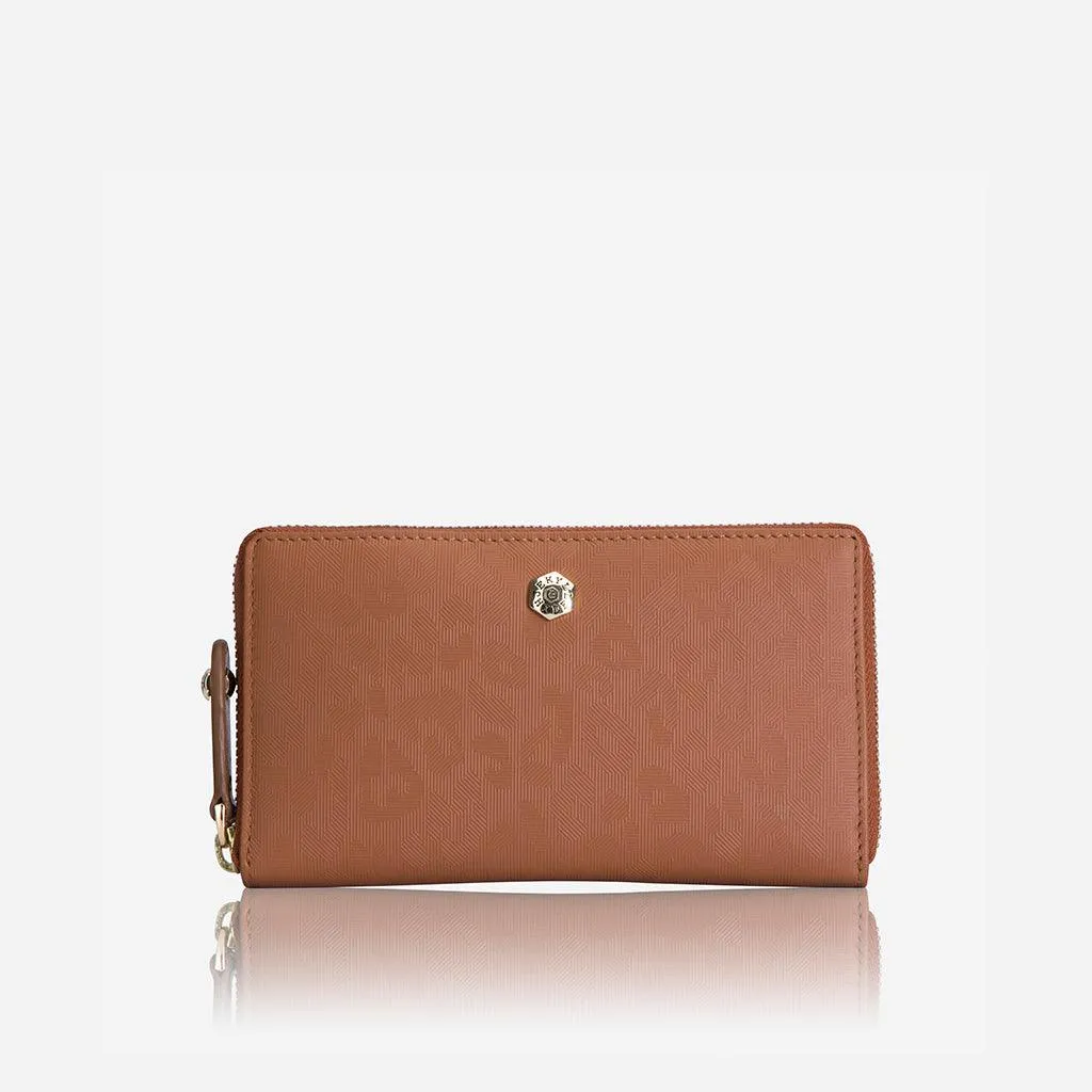 Zip Around Purse, Natural